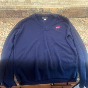 Andrew Rohan “Red Wings Shoes” XL V Neck Sweater